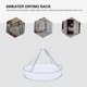 thumbnail image 2 of Sweater Drying Rack Drying Rack Net Collapsible Mesh Basket Clothes Drying Basket, 2 of 4