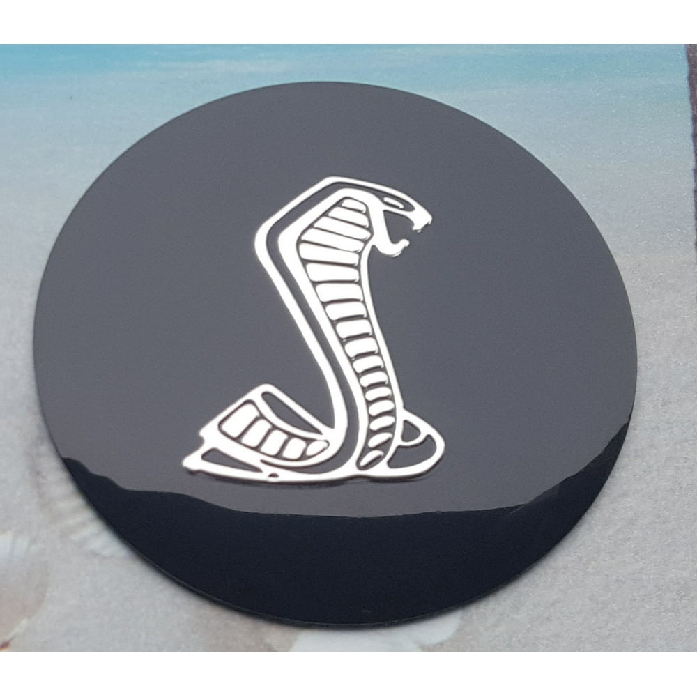 Metal Black Silver Cobra Snake Steering Wheel Horn Emblem Badge Ford