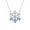 Blue, variant on LSLJS Temperament Snowflake Necklace Female Jewelry Snowflake Necklace, Gifts for Mom Wife Girlfriend Her on Anniversary Mothers Day Valentines Day Christmas Birthday Gifts for Women