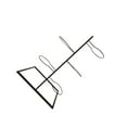 thumbnail image 1 of fastboy Basketball Storage Shelf Home Freestanding Sports Rack 5 Ball Organizer Tier Black 37x24x64.5cm, 1 of 6