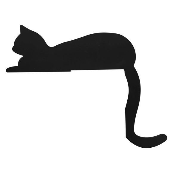 Fridja Black Cat Decor Various Cat Wall Decor Silhouette Cat Gifts for Cat Lovers Women Men Giftable Cat Wall Art Cat Home Decor for Christmas Party Halloween Door, 11.8"x8.85"