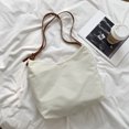 thumbnail image 2 of Bolso simple de tela Oxford para mujer, bolso de hombro de gran capacidad de color (blanco), 2 of 5