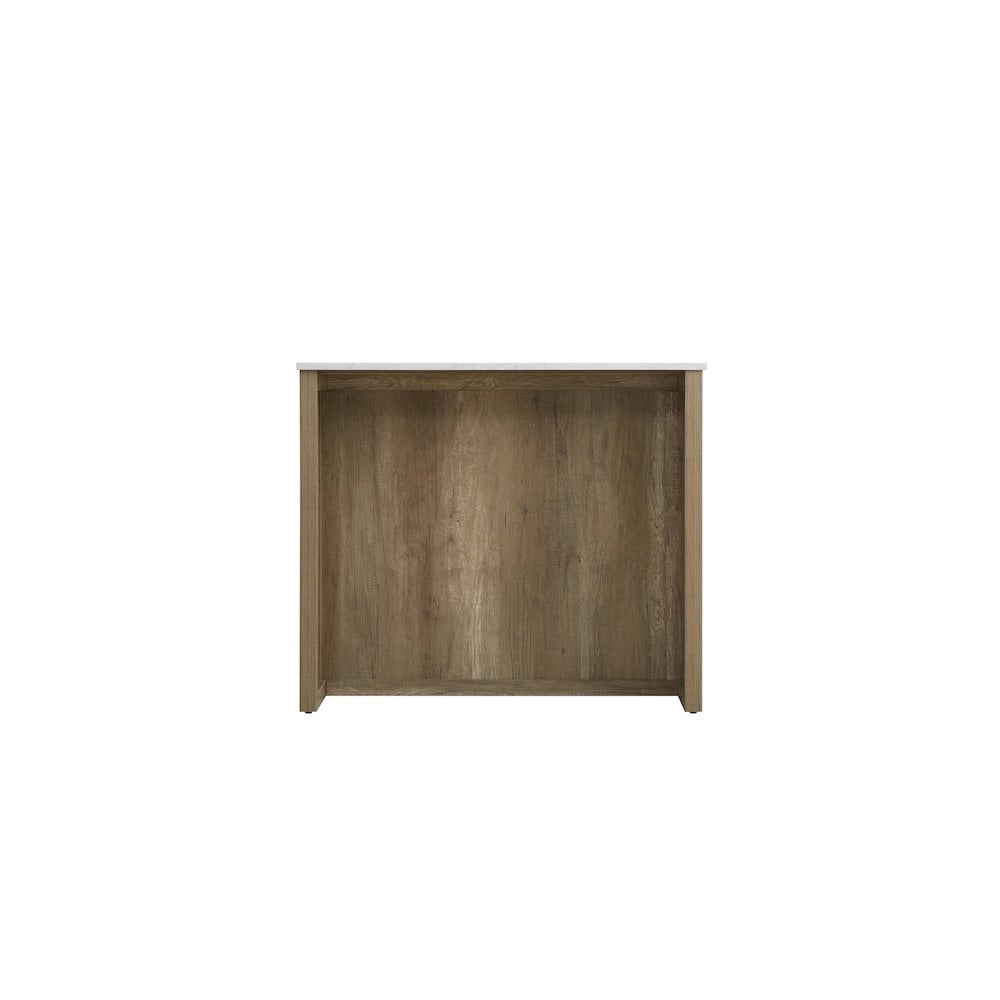 Elegant Kitchen and Bath 42 inch Kitchen Island in Natural Oak