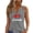 Gray, variant on Women's Summer Tank Top Maple Leaf Print V-Neck Sleeveless Tops