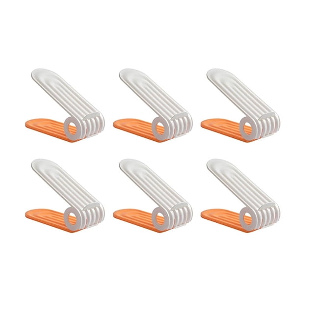 Estante de almacenamiento de zapatos que ahorra espacio, apilador, apilador de zapatos ajustable, organizador de ranuras para apiladores de zapatos