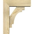 thumbnail image 3 of Ekena Millwork 6"W x 18"D x 22"H Merced Block Rough Sawn Bracket w/ Offset Brace, Douglas Fir, 3 of 25