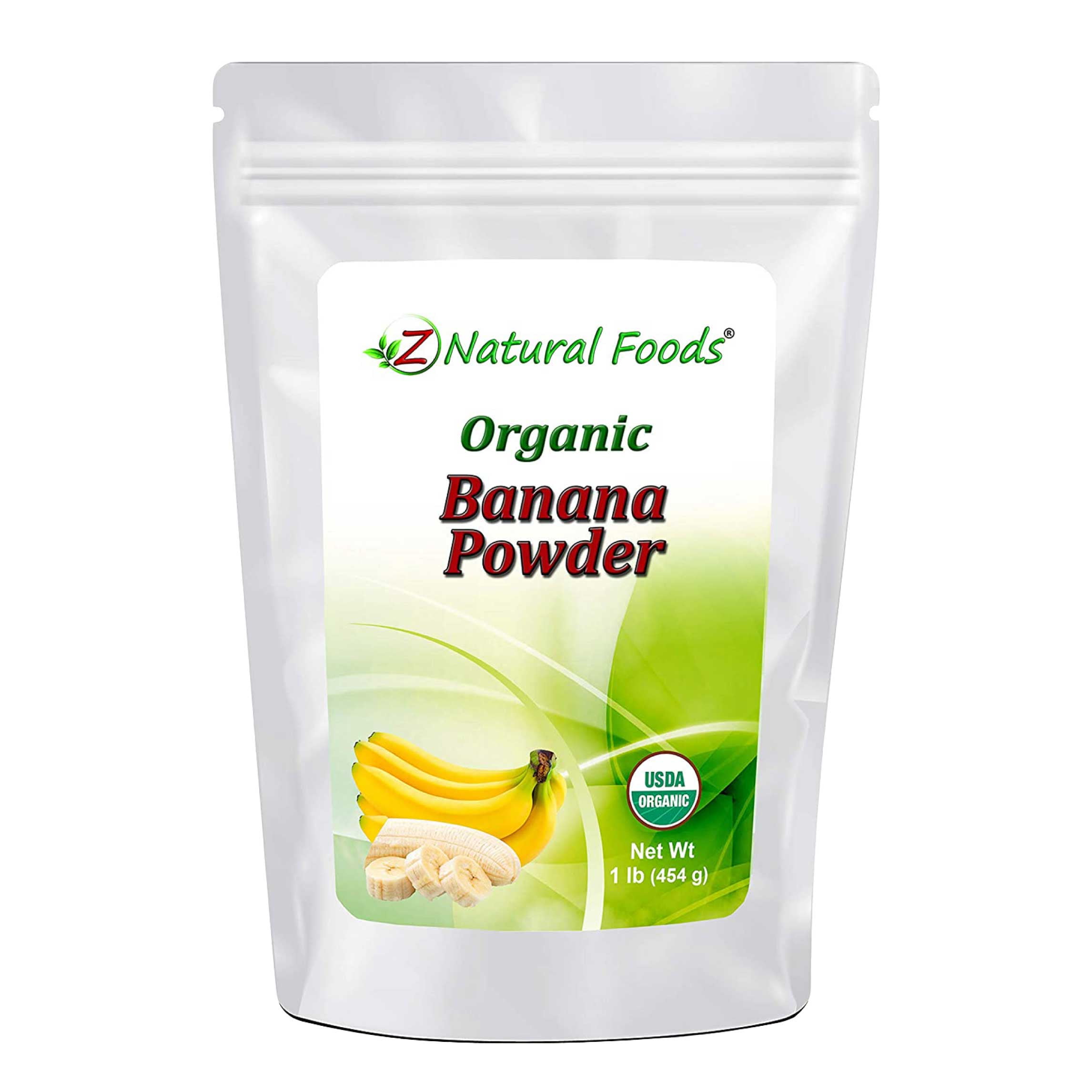 Z Natural Foods Organic Banana Powder, Dried Superfood Supplement, 1 lb ...