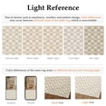thumbnail image 6 of BERTHMEER 9'x12'Large Area Rugs for Living Room Modern Checkered Plaid Rugs Soft Faux Wool Bedroom Office Dining Room Farmhouse Geometric Contemporary Washable Non Slip Rugs Carpets, Beige, 6 of 6