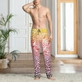 thumbnail image 4 of Salouo Leopard Skins And Heads Print Pajama Pants for Men, Lounge Pants Elastic Waistband Casual Men's sleepwear Loungewear Sleep Pajama Pant -Medium, 4 of 7
