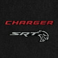 thumbnail image 2 of Lloyd Mats LogoMat Custom-Fit 2PC Carpet Floor Mats for 2015-2023 Dodge Charger RWD, Charcoal, 2 of 4
