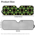 thumbnail image 3 of POLERO Geometric Jamaican Flag Windshield Sun Shade Sun Visor Heat Shield for Front Window Car Off-road Vehicle Accessories Keep Vehicle Cool, 3 of 7
