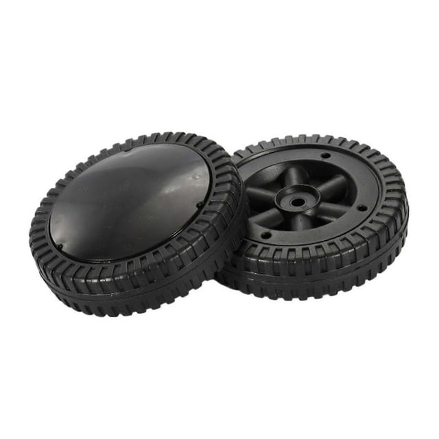 2 Pack BBQ Grill Wheels Smooth Rolling Black 6 inch Tires for BBQ Grills