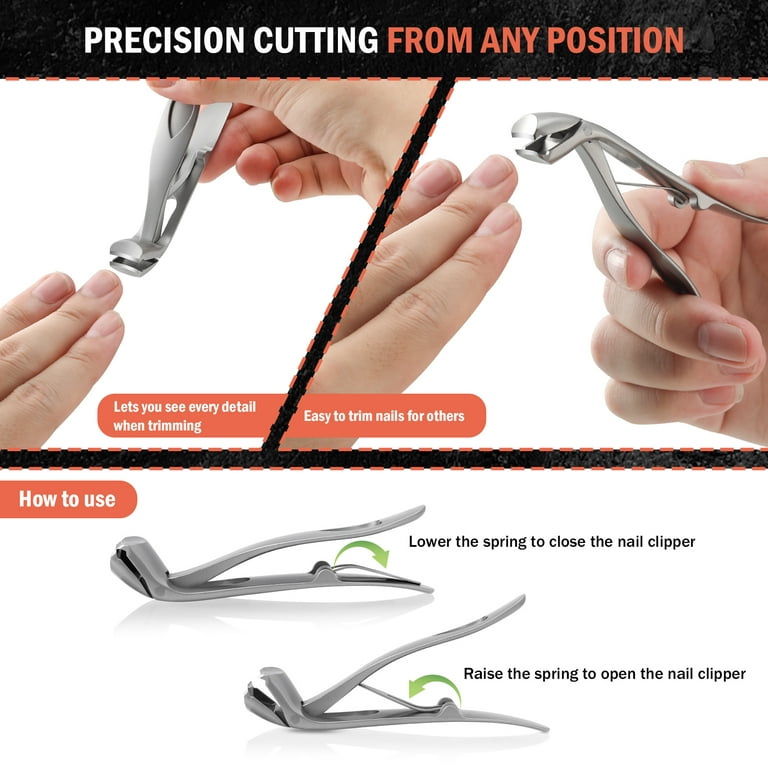 BEZOX Precision Toenail Clippers for Thick or Ingrown Toenails