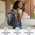 thumbnail image 4 of Chririnla Steampunk Wolf Gear Pattern Lightweight School Backpack for Travel Back to School, Water Repellent Multiple Compartments Polyester School Bag, 4 of 10