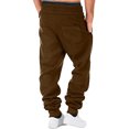 thumbnail image 3 of Up to 65% Off! Fmbrln Mens Summer Pants Fashion Elastic Waist Drawstring Casual Loose Solid Color Sweatpants with Pockets Running Athletic Pants, 3 of 5