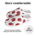 thumbnail image 6 of Lsque Hand Drawn Strawberry Pattern Womens Comfort Cotton on Scuff With Memory Foam and Anti-skid Sole Slipper-39/40, 6 of 7