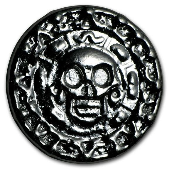 50 gram Hand Poured Silver Round - Plata Muerta
