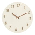 thumbnail image 3 of Reloj de pared colgante redondo de 12 pulgadas, regalo minimalista, movimiento silencioso para Blanco, 3 of 8