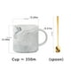 thumbnail image 5 of Matsuzay Patrones Taza de café Cuchara Agua Cerámica Jugo Té de la leche Mango Taza Cocina Vasos Pareja Regalo de cumpleaños Beber Juegos de servir café y té, 5 of 6
