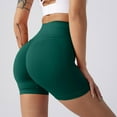 thumbnail image 2 of Pantalones cortos sin costuras para mujer con efecto lifting - Pantalones cortos de gimnasio y yoga de cintura alta, control de abdomen, nailon y spandex, tallas S-XL, 2 of 5
