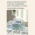 thumbnail image 5 of HengDidi Durable Load-Bearing Transparent Plastic Shoe Storage Box with Side Opening for Boots and Casual Shoes - Easy Install Space-Saving Household Organizer, 5 of 6