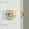 thumbnail image 4 of Viaggio Closta_Psg_234 Circolo Solid Brass Passage Door Knob Set - Chrome, 4 of 7