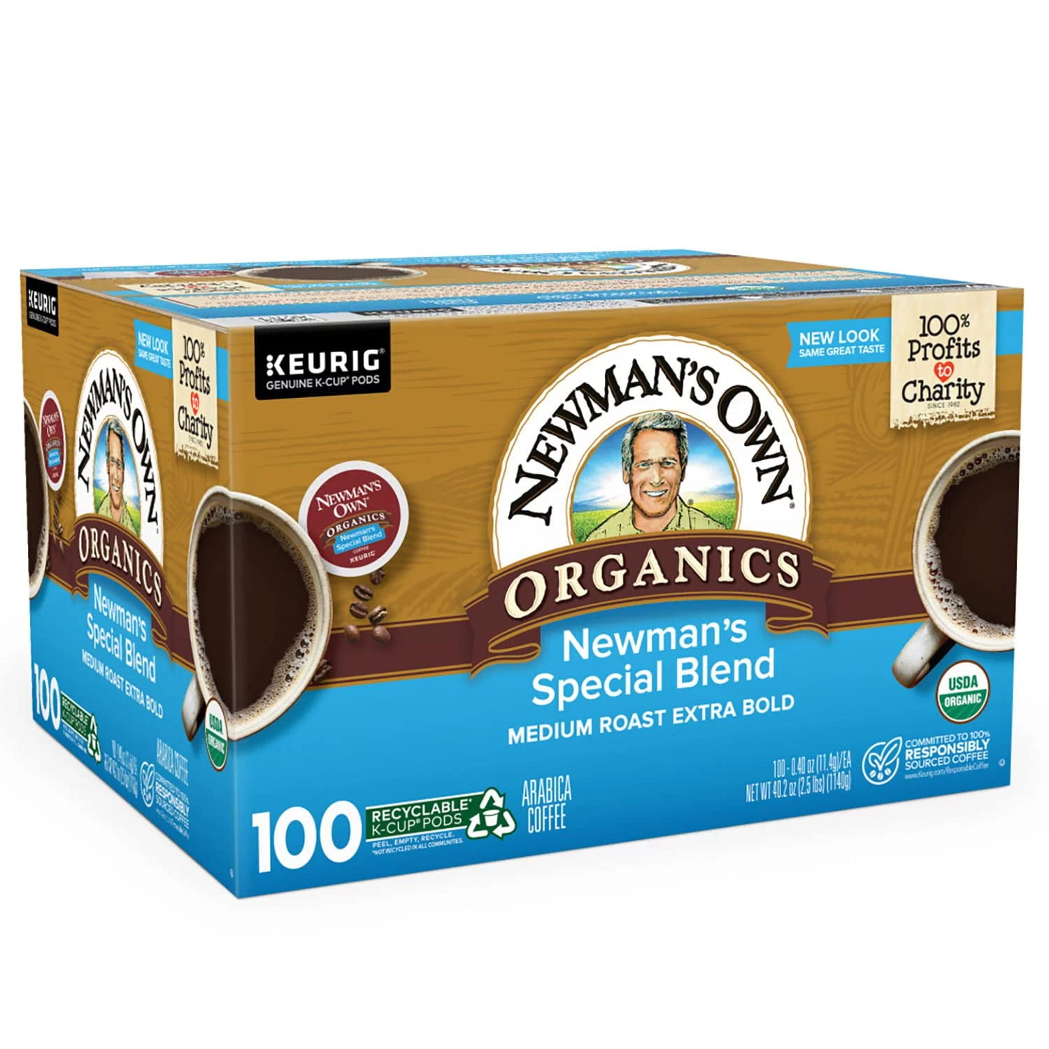  Newman's Own Organic Newman's Special Blend Coffee, K-Cup  Portion Pack for Keurig K-Cup Brewers, 12-Count (Pack of 2) : Grocery &  Gourmet Food