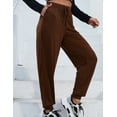 thumbnail image 2 of Doublju Women's Basic Comfy Drawstring Jogger Style Yoga Pajama Pants With Pocket, 2 of 3