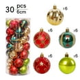thumbnail image 1 of 30 piezas de bolas de Navidad JAMW dorado y rojo 6 cm, 1 of 3