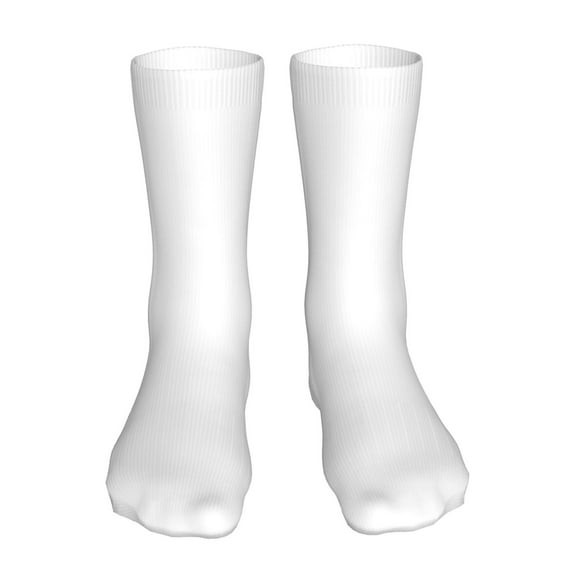Uemuo White for 16in Socks, Cotton Socks Sports Socks Knee High Socks Comfortable Socks For Men, Women