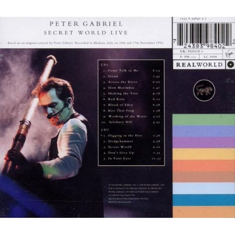 Peter Gabriel - Secret World Live - Music & Performance - CD