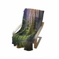 thumbnail image 4 of Nature Soft Flannel Fleece Throw Blanket, Golf Resort Park in Spring Season Trees Sunset Hills and Valley End of the Day, Cozy Plush for Indoor and Outdoor Use, 70" x 90", Multicolor, by Ambesonne, 4 of 6