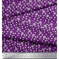 thumbnail image 3 of Soimoi Poly Georgette Fabric Leaves & Floral Block Print Sewing Fabric Yard 42 Inch Wide, 3 of 4