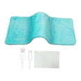 thumbnail image 3 of Heating Pad Warmer Pad Throw Rug Portable Washable Electric Throw Heated Blanket Light Blue, 3 of 9