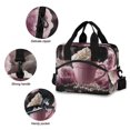 thumbnail image 5 of DIXRUYEE Lunch Bag Double Deck Lunch Tote Bag Fashion Pink Cup with Whipped Cream Printed, 5 of 6