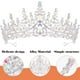 thumbnail image 3 of KAKOWELY Tocado de novia para boda, corona de novia, corona de novia delicada, diadema de novia, tiara de novia, diadema, 3 of 5
