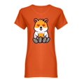 thumbnail image 1 of Hamster Loves Seeds Shaped T-Shirt Women -Image by Shutterstock, Female x-Large, 1 of 2
