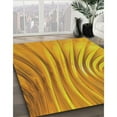thumbnail image 3 of Ahgly Company Machine Washable Indoor Rectangle Transitional Deep Yellow Area Rugs, 4' x 6', 3 of 7