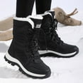 thumbnail image 7 of Xiaoxatg Fashion Winter Women's Boots Thick Sole Non- Lace-Up High Top Comfortable Footwear for Cold Weather Adventures 6.5 Black, 7 of 7