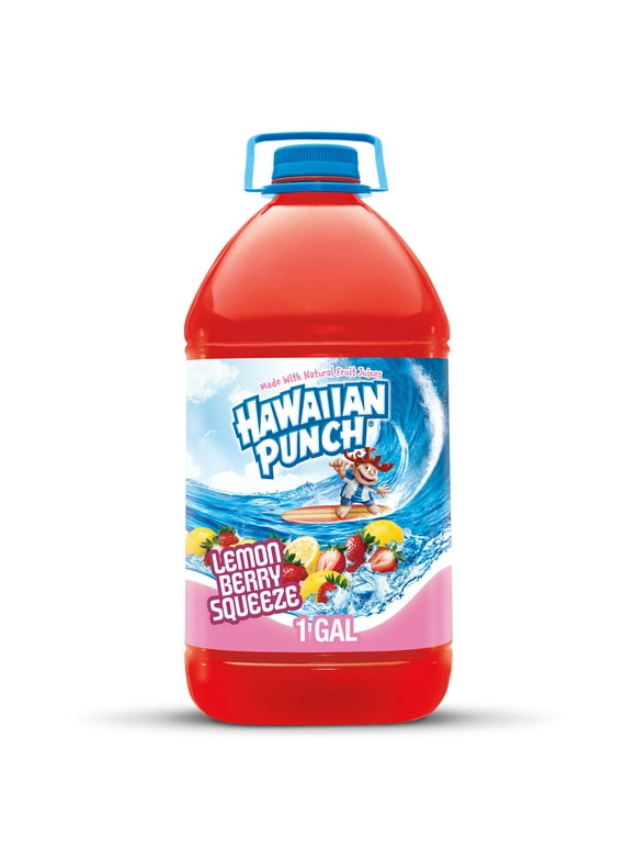Hawaiian Punch Lemon Berry Squeeze, Juice Drink, 1 gal bottle