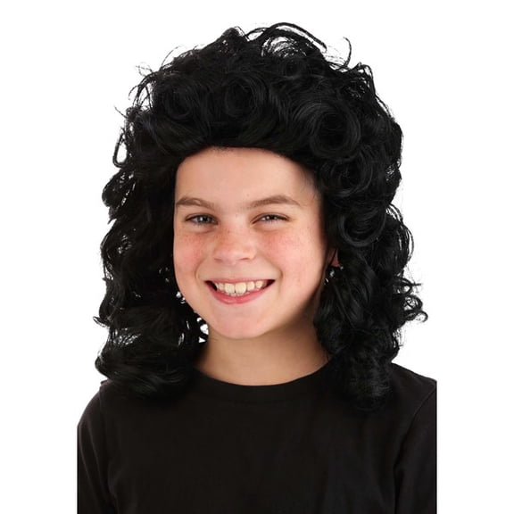Kid's Short Curly Black Pirate Wig