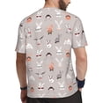 thumbnail image 2 of Wukai Various Rabbits Print Men's Short-Sleeved Mesh T-Shirt,Quick-Dry Short Sleeve Workout T-Shirt-6X-Large, 2 of 8