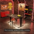 thumbnail image 4 of Mount-It! Hand Crank Sit-Stand Desk with Tabletop, Adrift Brown, Ergonomic, 4 of 9