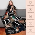thumbnail image 5 of AISENIN Custom Blanket with Photos Birthday Gifts for Dad Personalized Pictures Blanket Father's Day from Daughter Son, 5 of 5