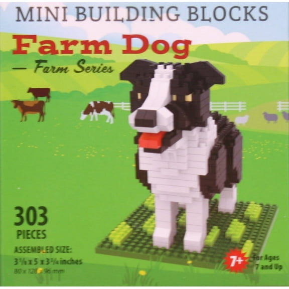 Mini Building Blocks - Farm Series - Dog