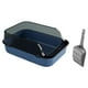 thumbnail image 5 of Caja de arena para gatos Fernando con parte abierta duradera alta a prueba de salpicaduras Azul, 5 of 8