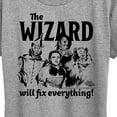 thumbnail image 3 of The Wizard Of Oz - The Wizard Will Fix Everything - Women's Short Sleeve Graphic T-Shirt, 3 of 5