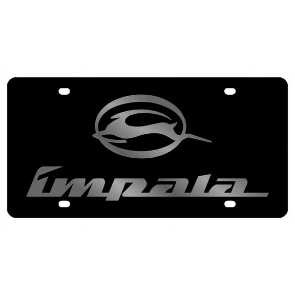 Eurosport Daytona Laser Tag License Plate for Chevy Impala (Chrome)