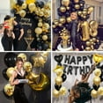 thumbnail image 6 of Black Gold Birthday Party Decorations, Happy Birthday Banner, Black Gold Balloons Party Supplies Confetti Balloons for Men Women, 6 of 7