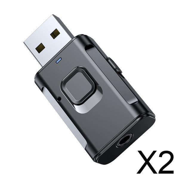Transmisor Receptor,receptor transmisor usb bluetooth 5.0 2 en 1,adaptador de audio bluetooth usb Cable auxiliar de 3,5 mm,adaptador usb bluetooth 5.0 de baja latencia,adaptador bluetooth usb